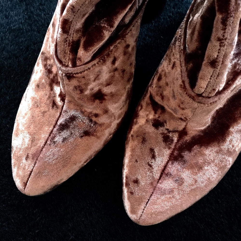 3.1 Phillip Lim Crushed Velvet Boots, 9.5 - Picture 4 of 8